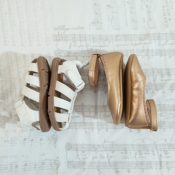 New 4pc Pink formal baby girl dress and sandals - Picture 6 of 8